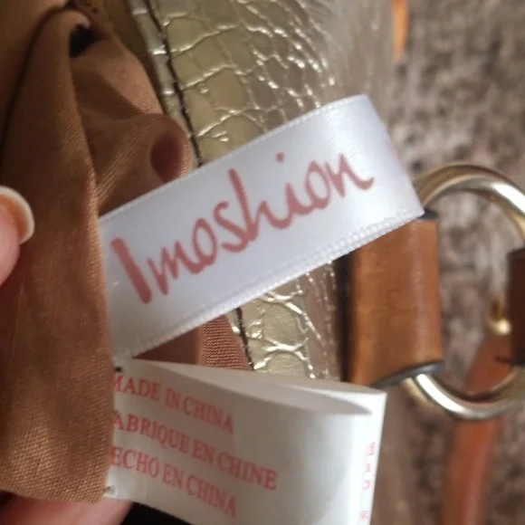 Imoshion Gold and Brown Satchel - Picture 6 of 7